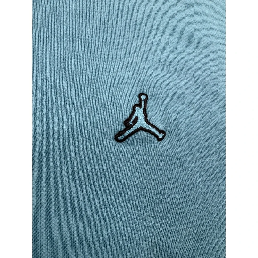 Jordan Mens Essentials Fleece‎ Crewneck Sweatshirt Teal Blue 3XL Jumpman Logo